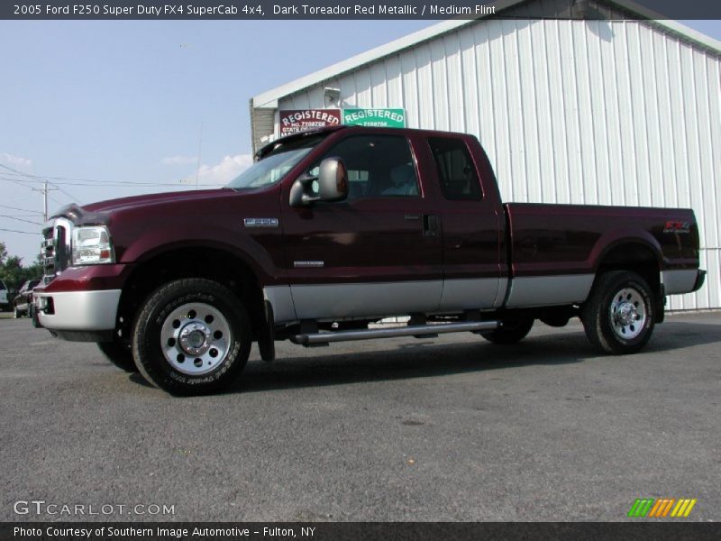 Dark Toreador Red Metallic / Medium Flint 2005 Ford F250 Super Duty FX4 SuperCab 4x4