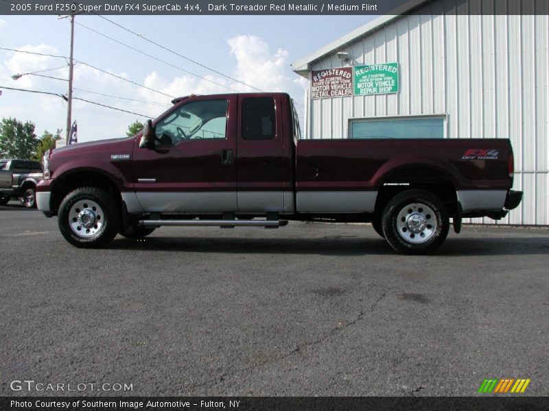 Dark Toreador Red Metallic / Medium Flint 2005 Ford F250 Super Duty FX4 SuperCab 4x4
