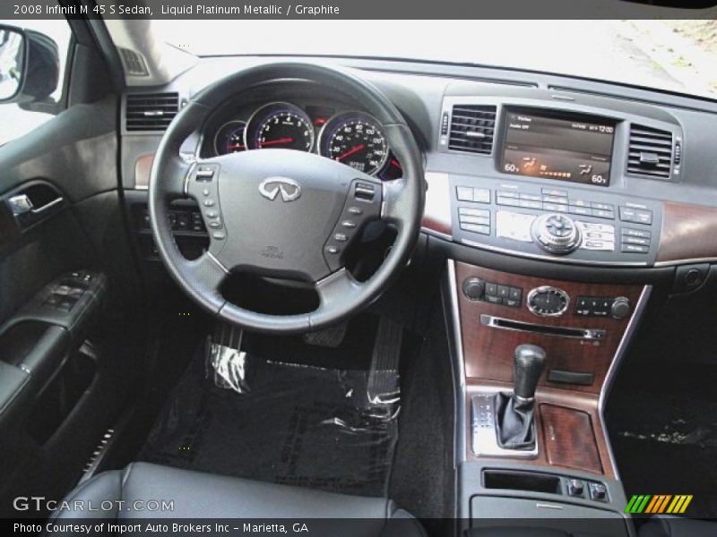 Liquid Platinum Metallic / Graphite 2008 Infiniti M 45 S Sedan