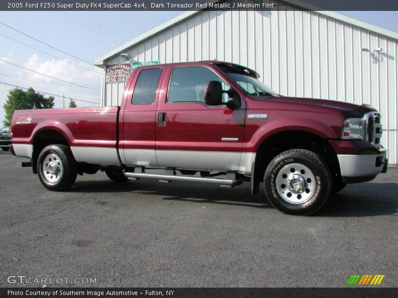 Dark Toreador Red Metallic / Medium Flint 2005 Ford F250 Super Duty FX4 SuperCab 4x4