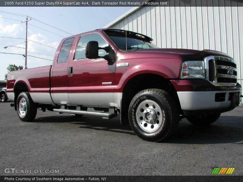 Dark Toreador Red Metallic / Medium Flint 2005 Ford F250 Super Duty FX4 SuperCab 4x4