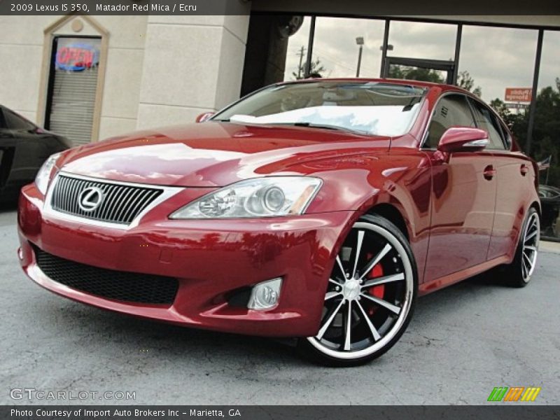 Matador Red Mica / Ecru 2009 Lexus IS 350