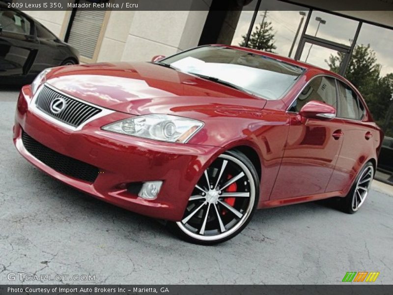 Matador Red Mica / Ecru 2009 Lexus IS 350