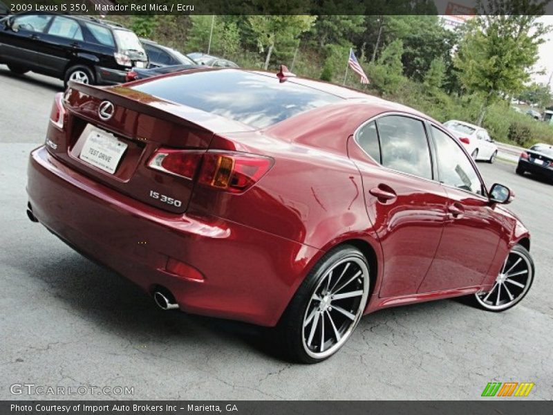 Matador Red Mica / Ecru 2009 Lexus IS 350