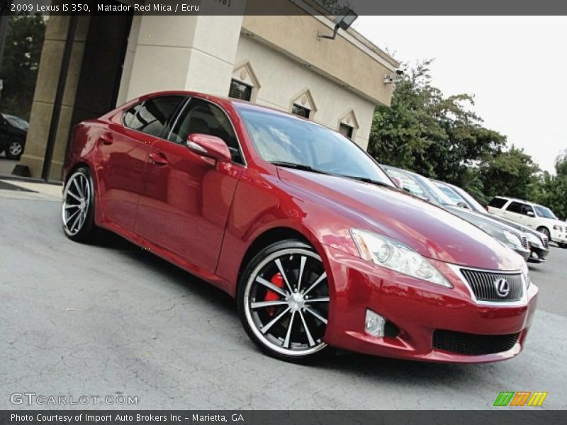 Matador Red Mica / Ecru 2009 Lexus IS 350