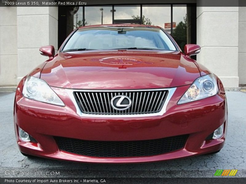 Matador Red Mica / Ecru 2009 Lexus IS 350