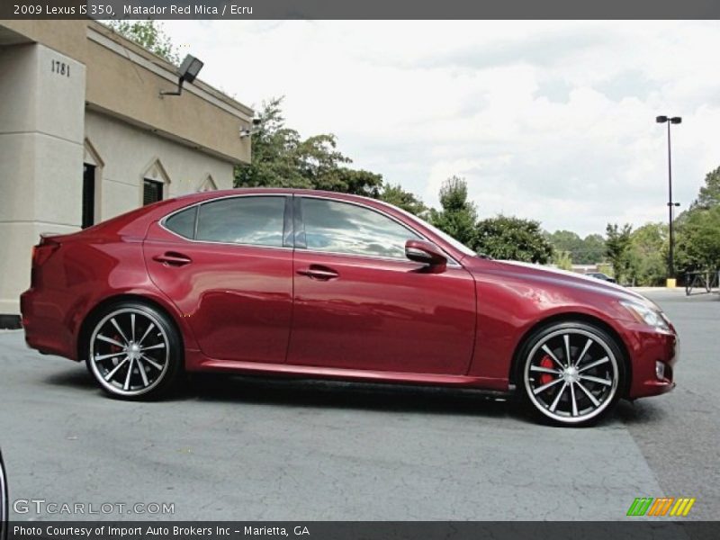 Matador Red Mica / Ecru 2009 Lexus IS 350