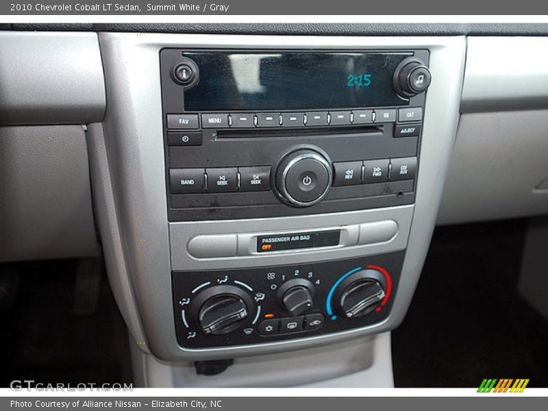 Controls of 2010 Cobalt LT Sedan