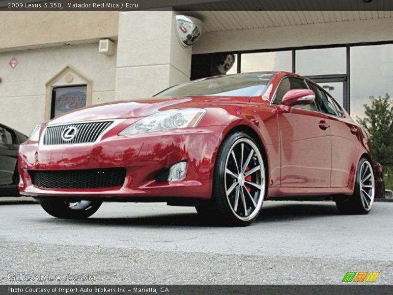 Matador Red Mica / Ecru 2009 Lexus IS 350