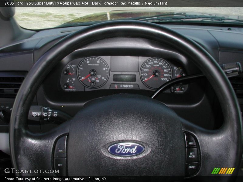 Dark Toreador Red Metallic / Medium Flint 2005 Ford F250 Super Duty FX4 SuperCab 4x4