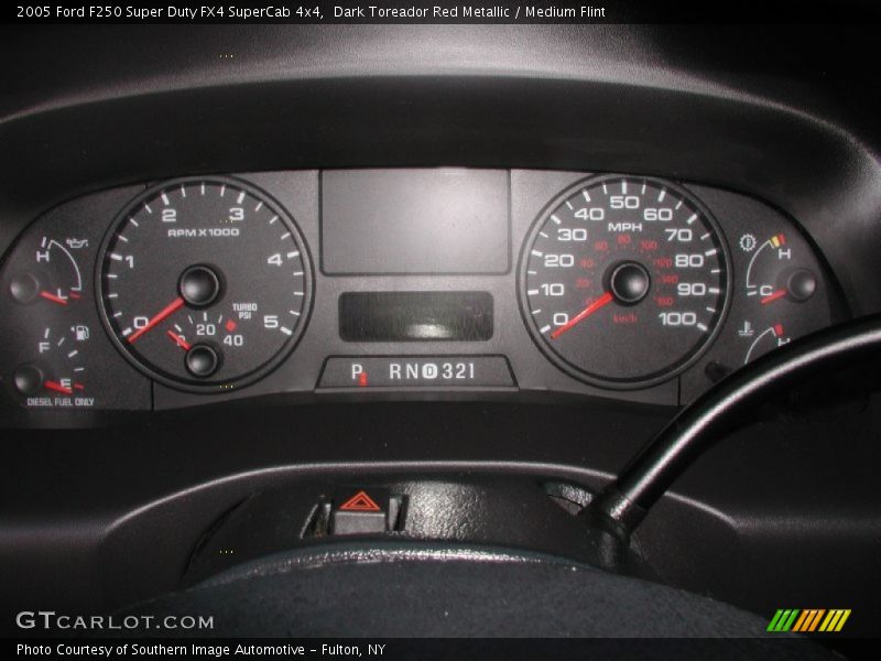 Dark Toreador Red Metallic / Medium Flint 2005 Ford F250 Super Duty FX4 SuperCab 4x4