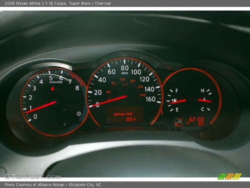 Super Black / Charcoal 2008 Nissan Altima 3.5 SE Coupe