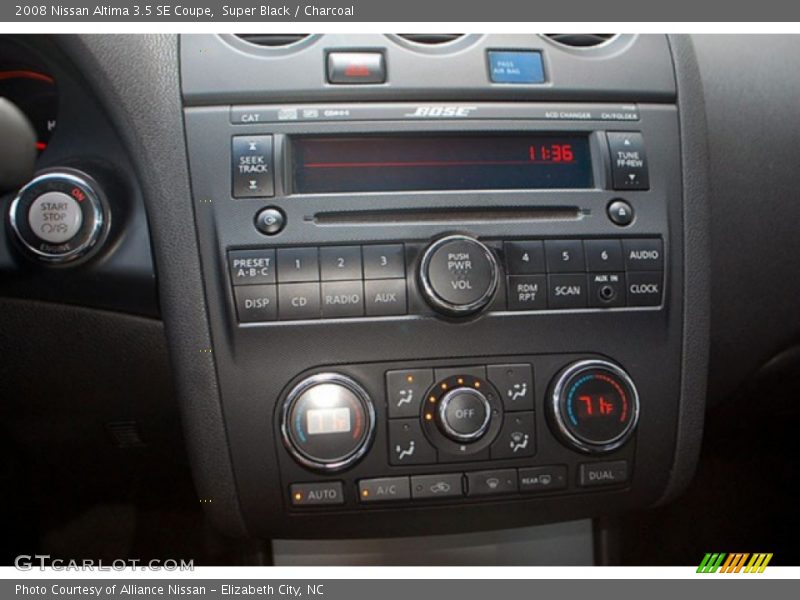 Super Black / Charcoal 2008 Nissan Altima 3.5 SE Coupe
