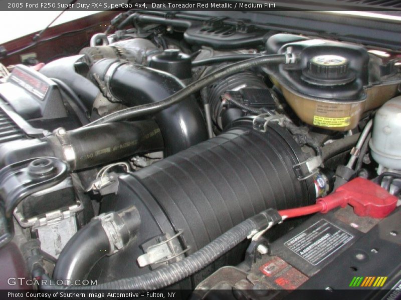Dark Toreador Red Metallic / Medium Flint 2005 Ford F250 Super Duty FX4 SuperCab 4x4