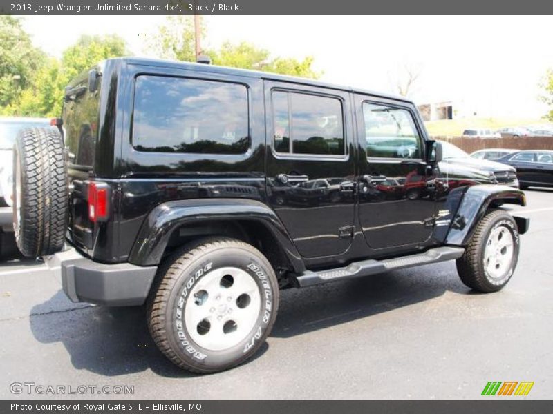 Black / Black 2013 Jeep Wrangler Unlimited Sahara 4x4