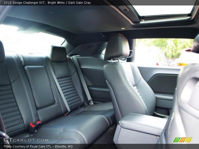 Bright White / Dark Slate Gray 2013 Dodge Challenger SXT