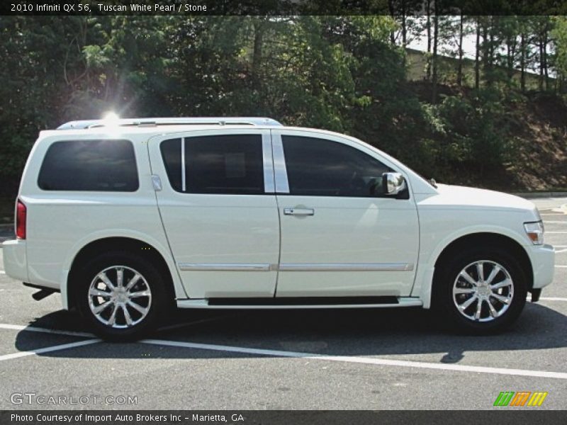 Tuscan White Pearl / Stone 2010 Infiniti QX 56