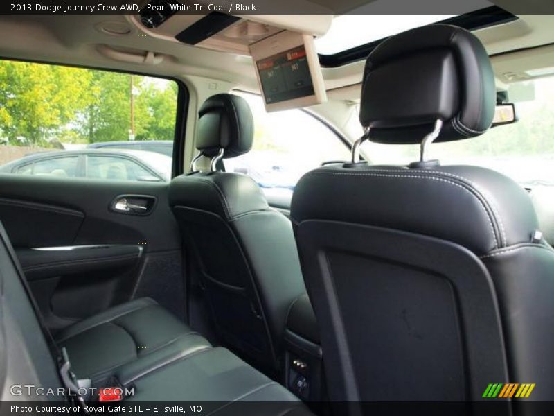 Pearl White Tri Coat / Black 2013 Dodge Journey Crew AWD