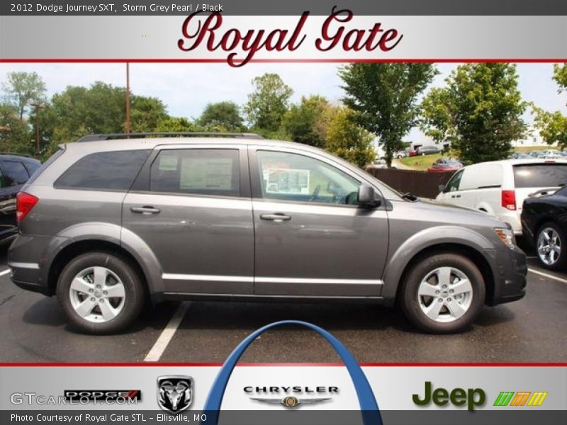 Storm Grey Pearl / Black 2012 Dodge Journey SXT