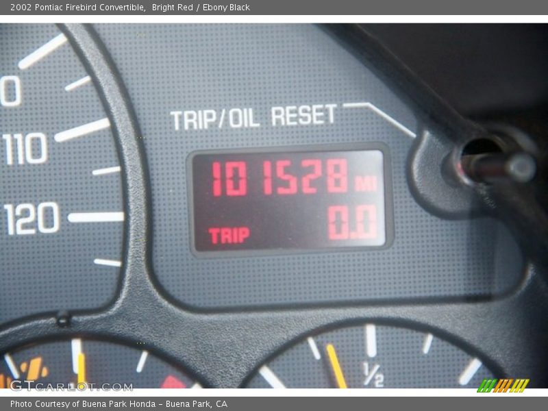 Bright Red / Ebony Black 2002 Pontiac Firebird Convertible