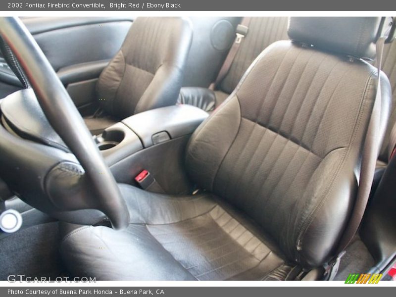 Bright Red / Ebony Black 2002 Pontiac Firebird Convertible