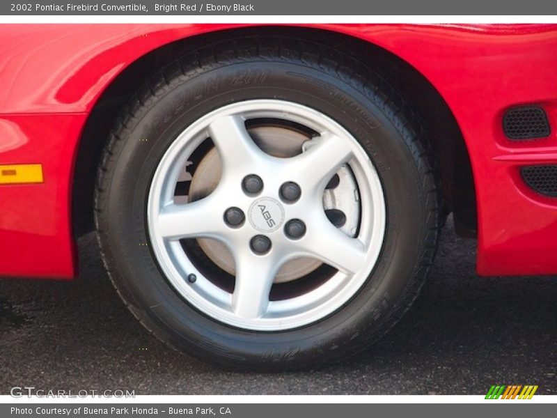 Bright Red / Ebony Black 2002 Pontiac Firebird Convertible