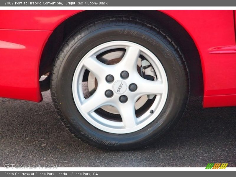Bright Red / Ebony Black 2002 Pontiac Firebird Convertible