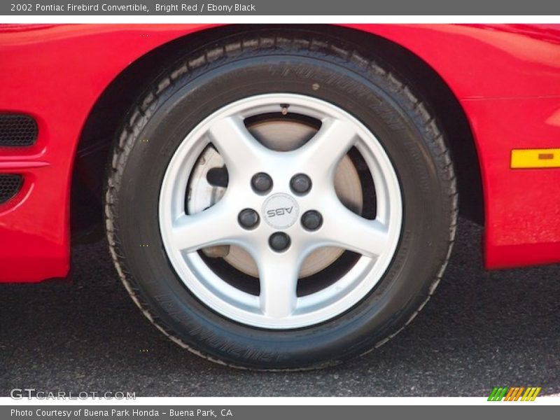 Bright Red / Ebony Black 2002 Pontiac Firebird Convertible