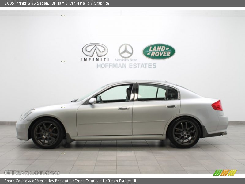 Brilliant Silver Metallic / Graphite 2005 Infiniti G 35 Sedan