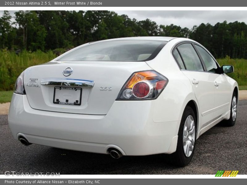 Winter Frost White / Blonde 2012 Nissan Altima 2.5 S