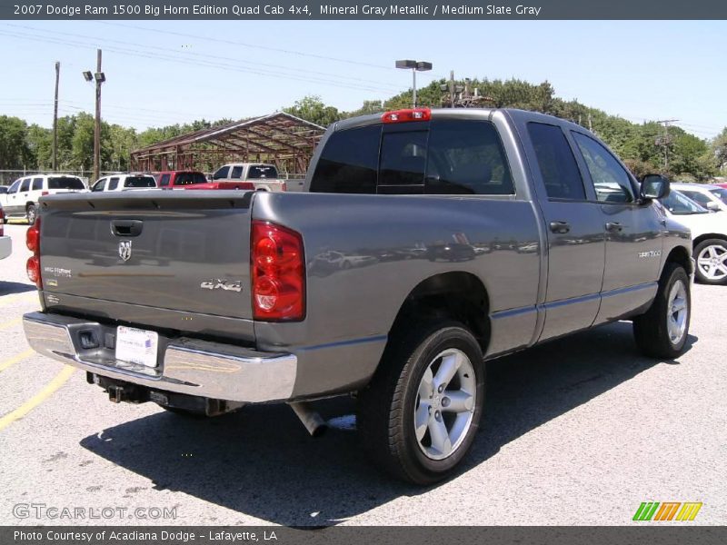 Mineral Gray Metallic / Medium Slate Gray 2007 Dodge Ram 1500 Big Horn Edition Quad Cab 4x4