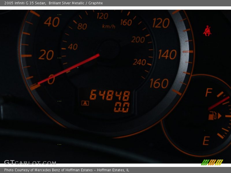 Brilliant Silver Metallic / Graphite 2005 Infiniti G 35 Sedan