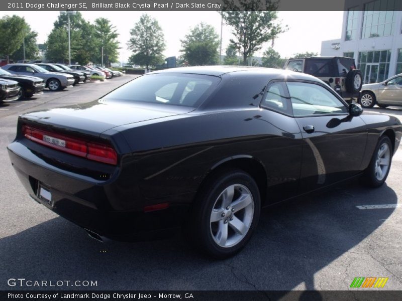 Brilliant Black Crystal Pearl / Dark Slate Gray 2011 Dodge Challenger SE