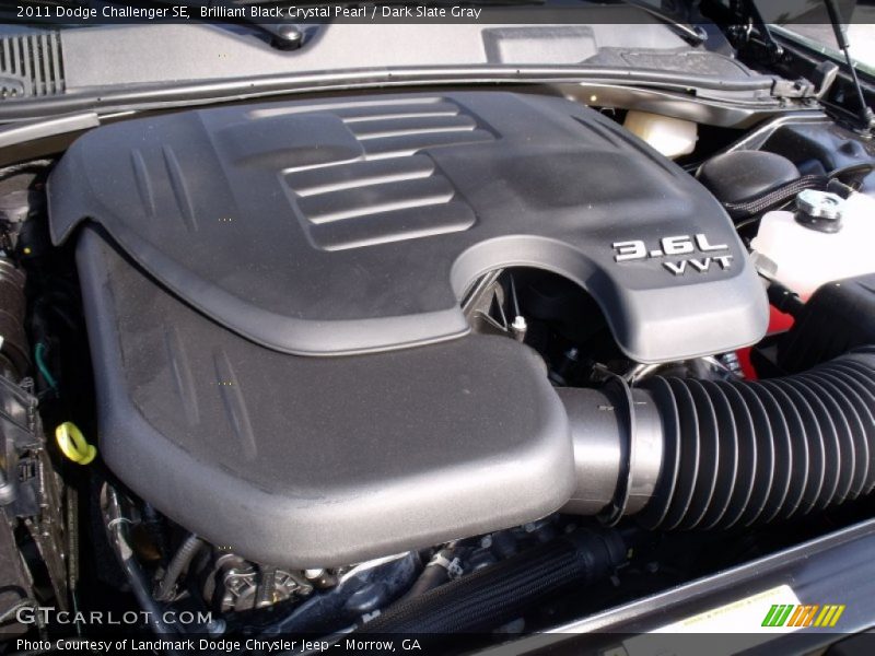 Brilliant Black Crystal Pearl / Dark Slate Gray 2011 Dodge Challenger SE