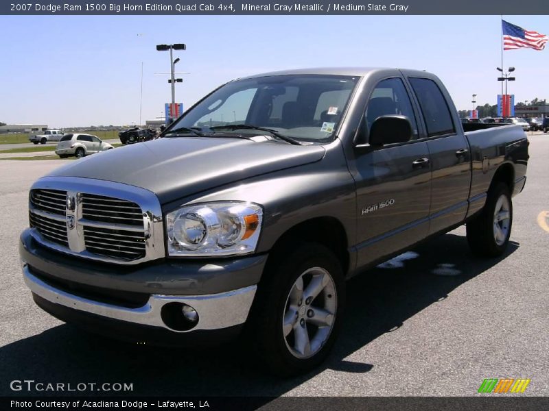 Mineral Gray Metallic / Medium Slate Gray 2007 Dodge Ram 1500 Big Horn Edition Quad Cab 4x4