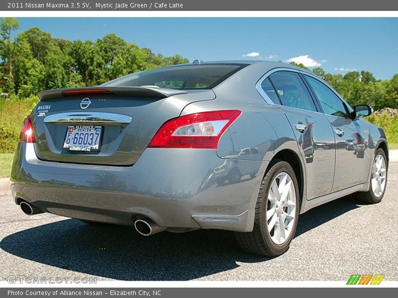 Mystic Jade Green / Cafe Latte 2011 Nissan Maxima 3.5 SV