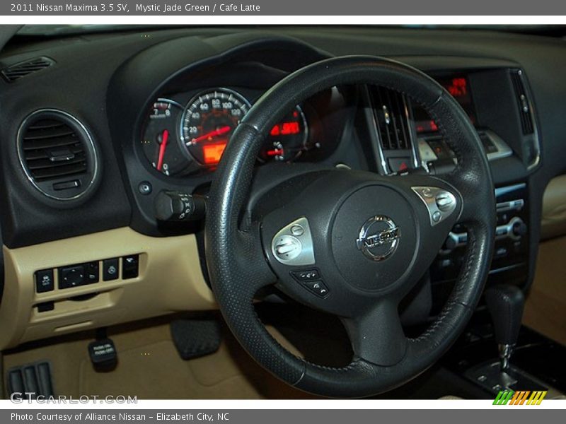 Mystic Jade Green / Cafe Latte 2011 Nissan Maxima 3.5 SV