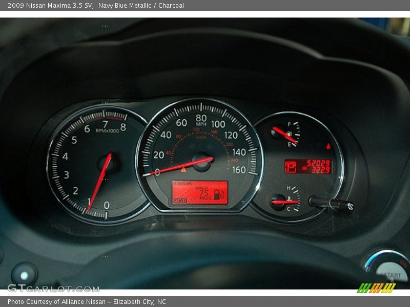 Navy Blue Metallic / Charcoal 2009 Nissan Maxima 3.5 SV