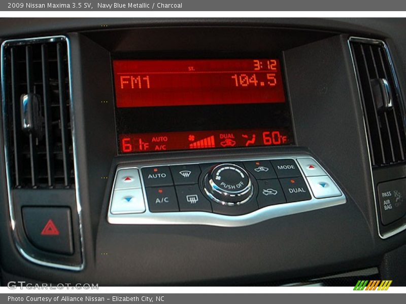 Navy Blue Metallic / Charcoal 2009 Nissan Maxima 3.5 SV