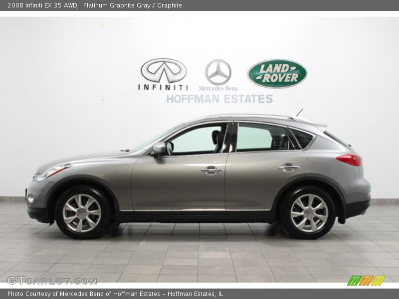 Platinum Graphite Gray / Graphite 2008 Infiniti EX 35 AWD