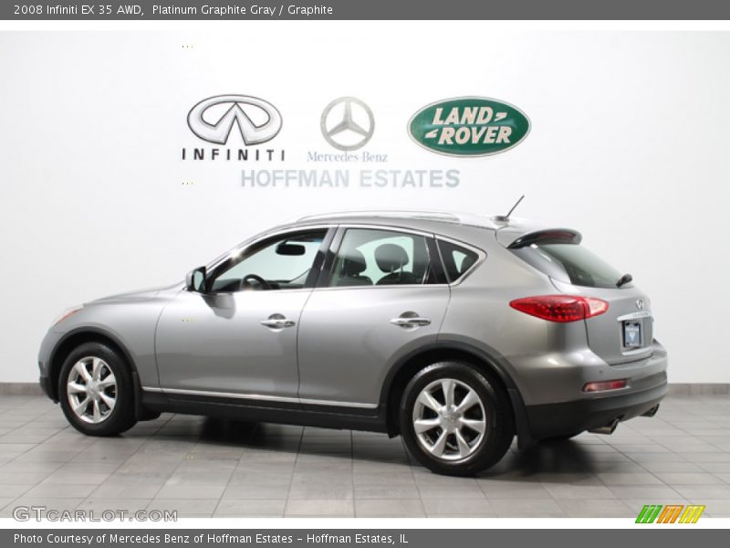 Platinum Graphite Gray / Graphite 2008 Infiniti EX 35 AWD