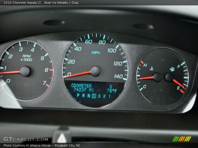 Silver Ice Metallic / Gray 2010 Chevrolet Impala LT