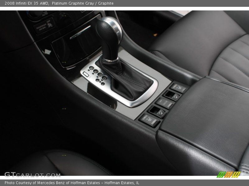 Platinum Graphite Gray / Graphite 2008 Infiniti EX 35 AWD