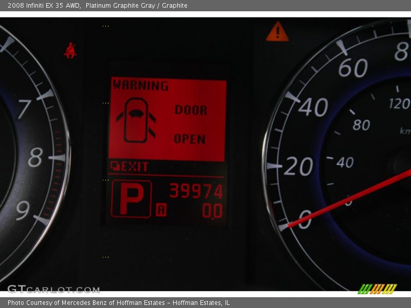 Platinum Graphite Gray / Graphite 2008 Infiniti EX 35 AWD