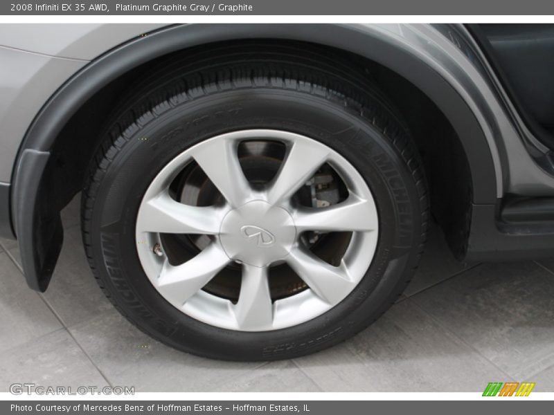 Platinum Graphite Gray / Graphite 2008 Infiniti EX 35 AWD
