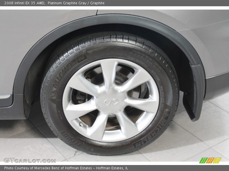 Platinum Graphite Gray / Graphite 2008 Infiniti EX 35 AWD