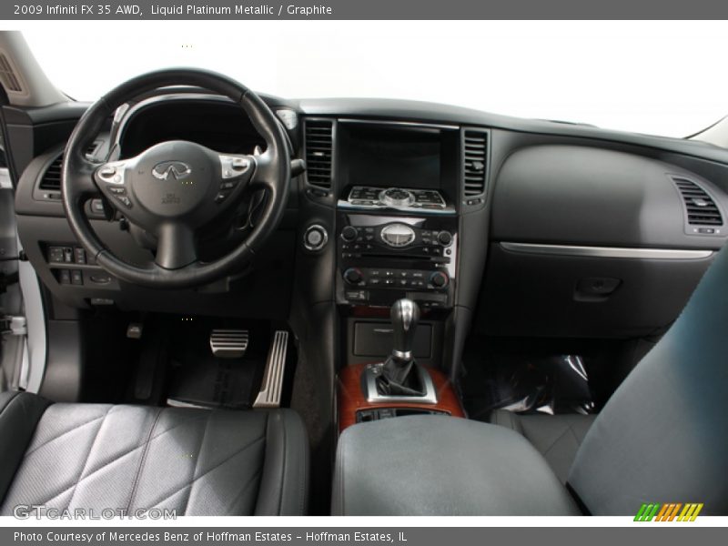 Liquid Platinum Metallic / Graphite 2009 Infiniti FX 35 AWD