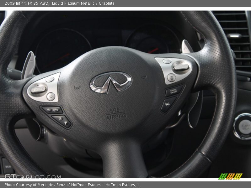 Liquid Platinum Metallic / Graphite 2009 Infiniti FX 35 AWD
