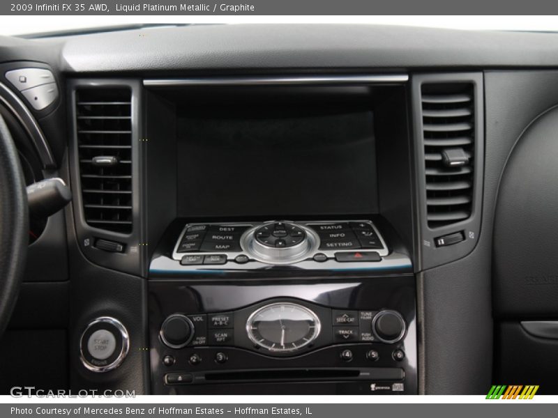 Liquid Platinum Metallic / Graphite 2009 Infiniti FX 35 AWD
