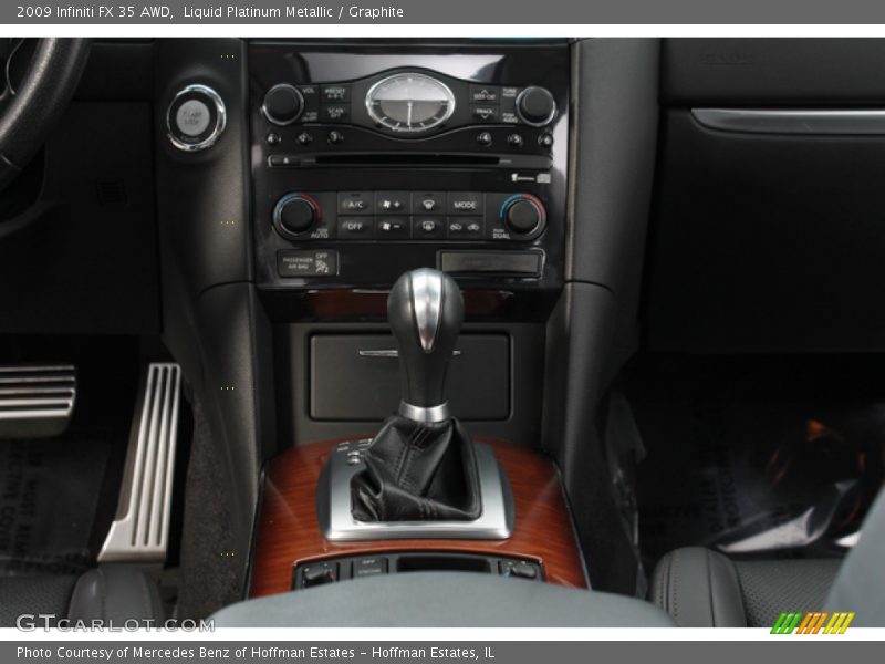 Liquid Platinum Metallic / Graphite 2009 Infiniti FX 35 AWD